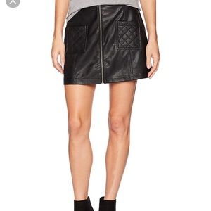 BB Dakota Black leather skirt